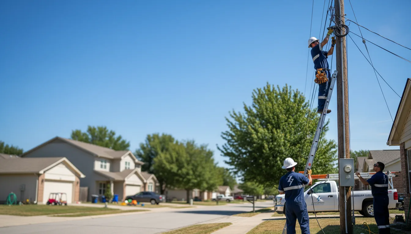 Residential electrician providing installation services in Brayton, IA